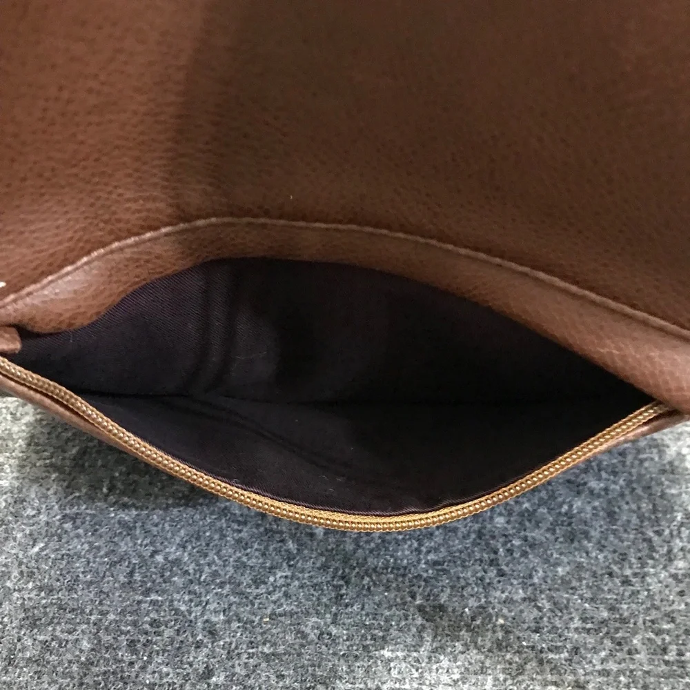 Braun Büffel Design Germany Brown Leather Shoe‎ Bag Drawstring Pouch Travel Bag